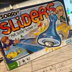 Sorry Sliders Game by Parker Brothers Fun Family Game  1-4 Players 4 ways 2 play